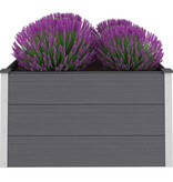 VidaXL Plantenbak verhoogd 100x100x54 cm HKC grijs