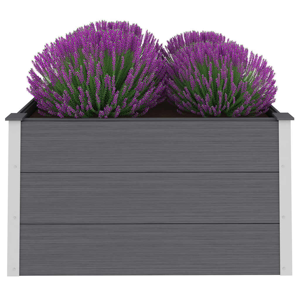 VidaXL Plantenbak verhoogd 100x100x54 cm HKC grijs