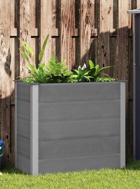 VidaXL Plantenbak verhoogd 100x50x91 cm HKC grijs