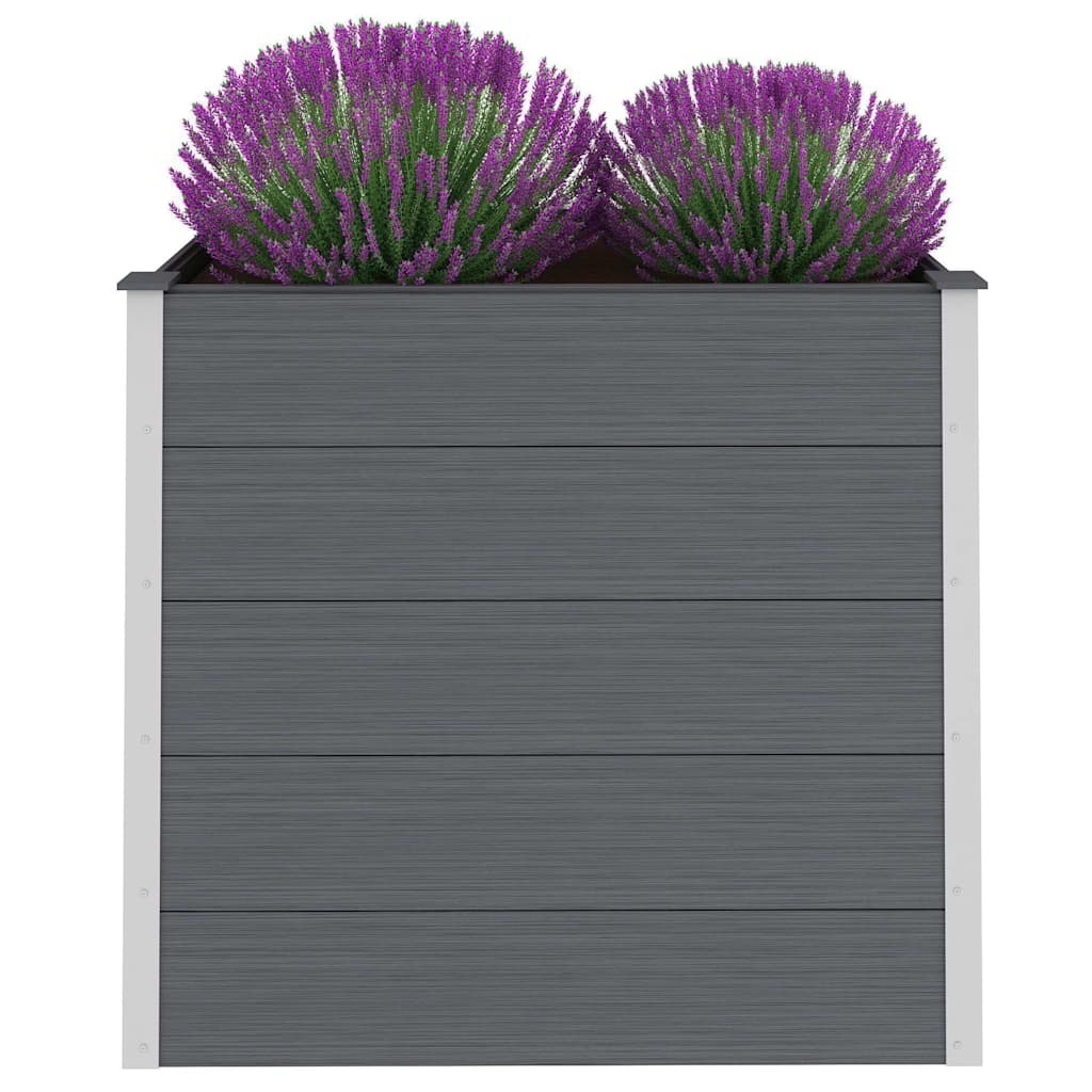 VidaXL Plantenbak verhoogd 100x50x91 cm HKC grijs