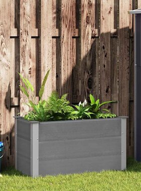 VidaXL Plantenbak verhoogd 100x50x54 cm HKC grijs