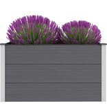 VidaXL Plantenbak verhoogd 100x50x54 cm HKC grijs