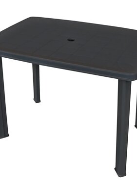 VidaXL Tuintafel 101x68x72 cm kunststof antraciet