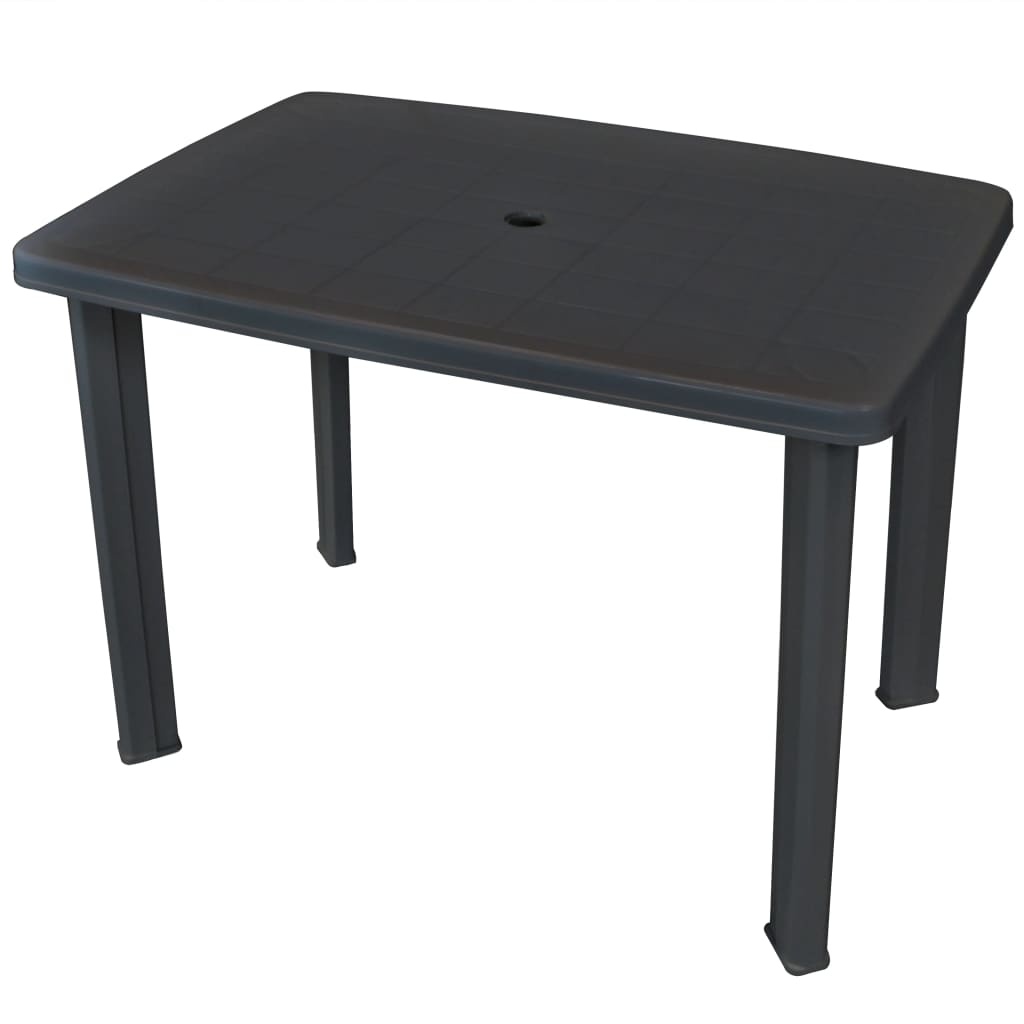 VidaXL Tuintafel 101x68x72 cm kunststof antraciet