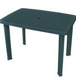 VidaXL Tuintafel 101x68x72 cm kunststof groen