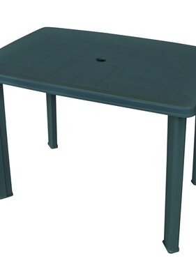 VidaXL Tuintafel 101x68x72 cm kunststof groen