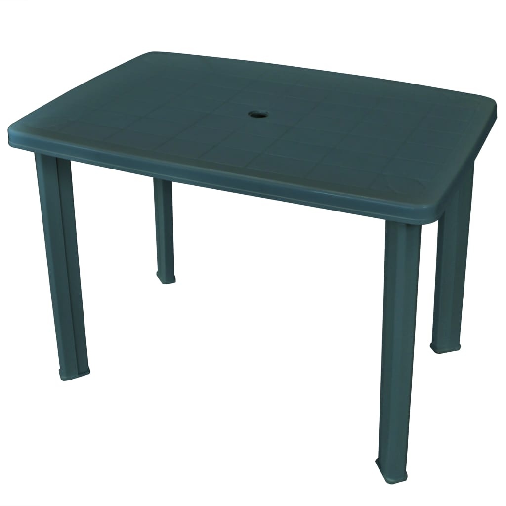 VidaXL Tuintafel 101x68x72 cm kunststof groen