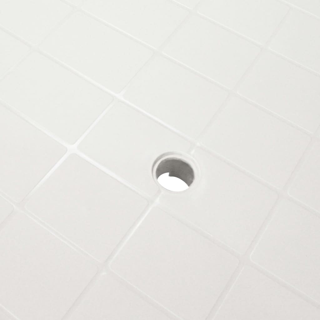 VidaXL Tuintafel 101x68x72 cm kunststof wit