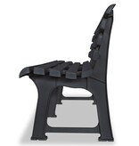 VidaXL Tuinbank 145,5 cm kunststof antraciet