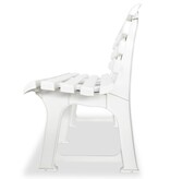 VidaXL Tuinbank 145,5 cm kunststof wit