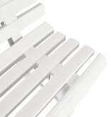 VidaXL Tuinbank 145,5 cm kunststof wit
