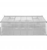 VidaXL Tuinkas 10,53 m² versterkt aluminium