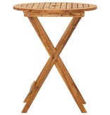 VidaXL 3-delige Bistroset inklapbaar massief acaciahout