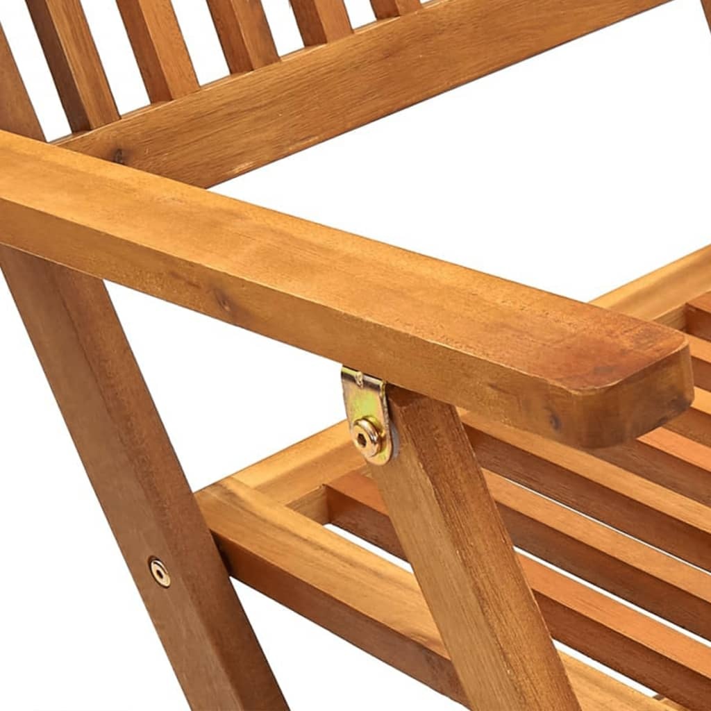 VidaXL 7-delige Tuinset inklapbaar massief acaciahout