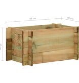 VidaXL Plantenbak 40 cm geïmpregneerd grenenhout