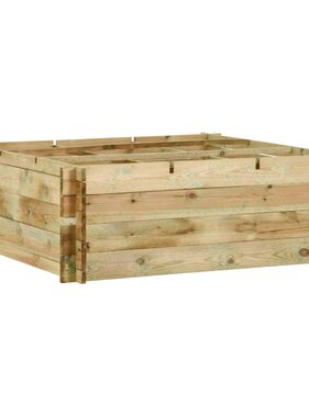 VidaXL Plantenbak 120x120x40 cm geïmpregneerd grenenhout
