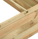 VidaXL Plantenbak 120x120x40 cm geïmpregneerd grenenhout