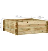 VidaXL Plantenbak 120x120x40 cm geïmpregneerd grenenhout
