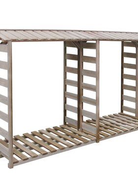 VidaXL Haardhoutopslag 300x90x176 cm geïmpregneerd grenenhout