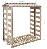 VidaXL Haardhoutopslag 150x90x176 cm geïmpregneerd grenenhout