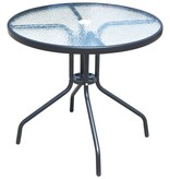 VidaXL 5-delige Tuinset staal zwart