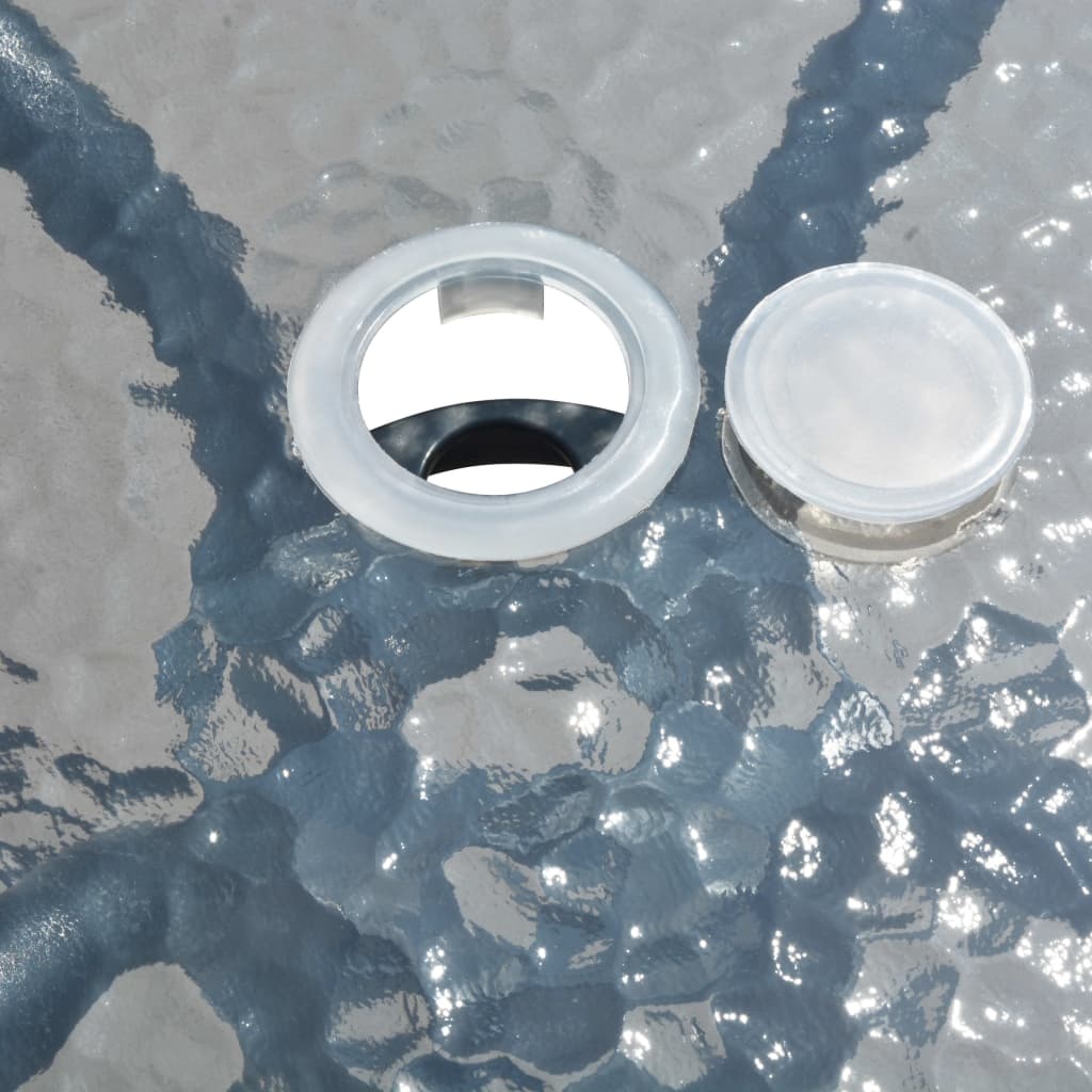 VidaXL 5-delige Tuinset staal zwart