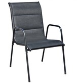 VidaXL 9-delige Tuinset staal zwart