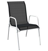 VidaXL 9-delige Tuinset staal zwart