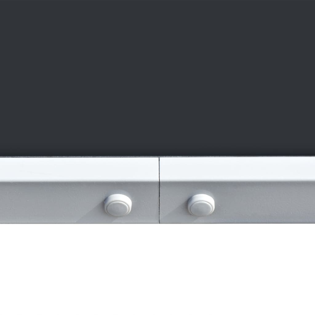 VidaXL Tuintafel 150x90x74 cm staal zwart