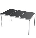 VidaXL 7-delige Tuinset staal zwart