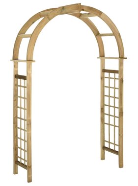 VidaXL Tuinboog geïmpregneerd grenenhout groen