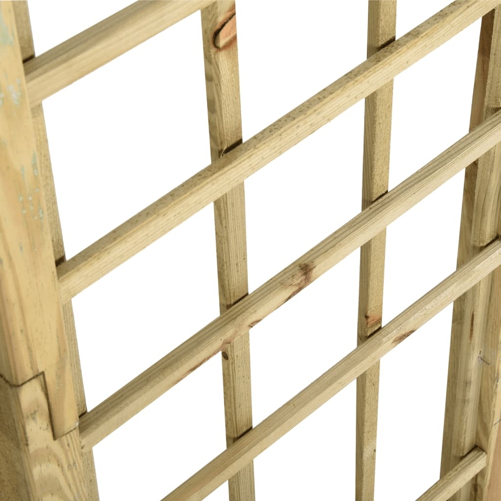 VidaXL Tuinboog geïmpregneerd grenenhout groen