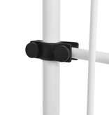 VidaXL Luifel handmatig uittrekbaar 150 cm oranje en witte strepen