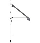 VidaXL Luifel handmatig uittrekbaar 300 cm blauw en witte strepen