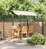 VidaXL Prieel stof crèmewit