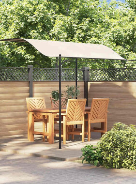 VidaXL Prieel stof crèmewit