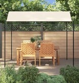 VidaXL Prieel stof crèmewit