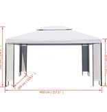 VidaXL Prieel 3x4 m wit