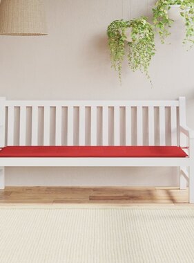 VidaXL Tuinbankkussen 180x50x3 cm oxford stof rood
