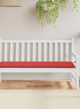 VidaXL Tuinbankkussen 150x50x3 cm oxford stof rood