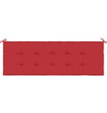 VidaXL Tuinbankkussen 150x50x3 cm oxford stof rood