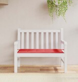 VidaXL Tuinbankkussen 120x50x4 cm oxford stof rood
