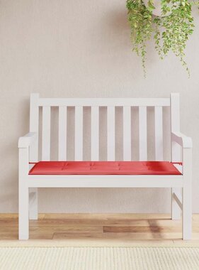 VidaXL Tuinbankkussen 120x50x4 cm oxford stof rood
