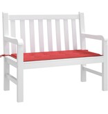 VidaXL Tuinbankkussen 120x50x4 cm oxford stof rood