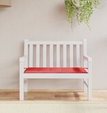 VidaXL Tuinbankkussen 100x50x3 cm oxford stof rood