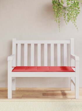 VidaXL Tuinbankkussen 100x50x3 cm oxford stof rood