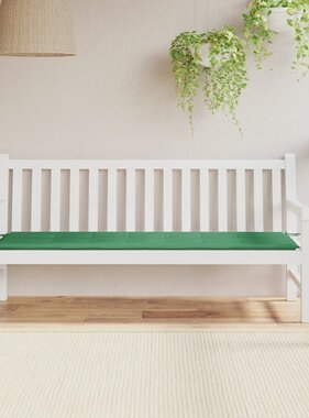 VidaXL Tuinbankkussen 180x50x3 cm oxford stof groen