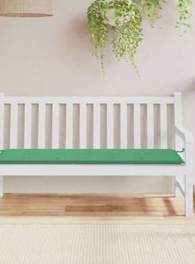 VidaXL Tuinbankkussen 150x50x3 cm oxford stof groen