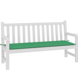 VidaXL Tuinbankkussen 150x50x3 cm oxford stof groen