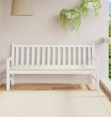 VidaXL Tuinbankkussen 180x50x3 cm oxford stof crèmekleurig